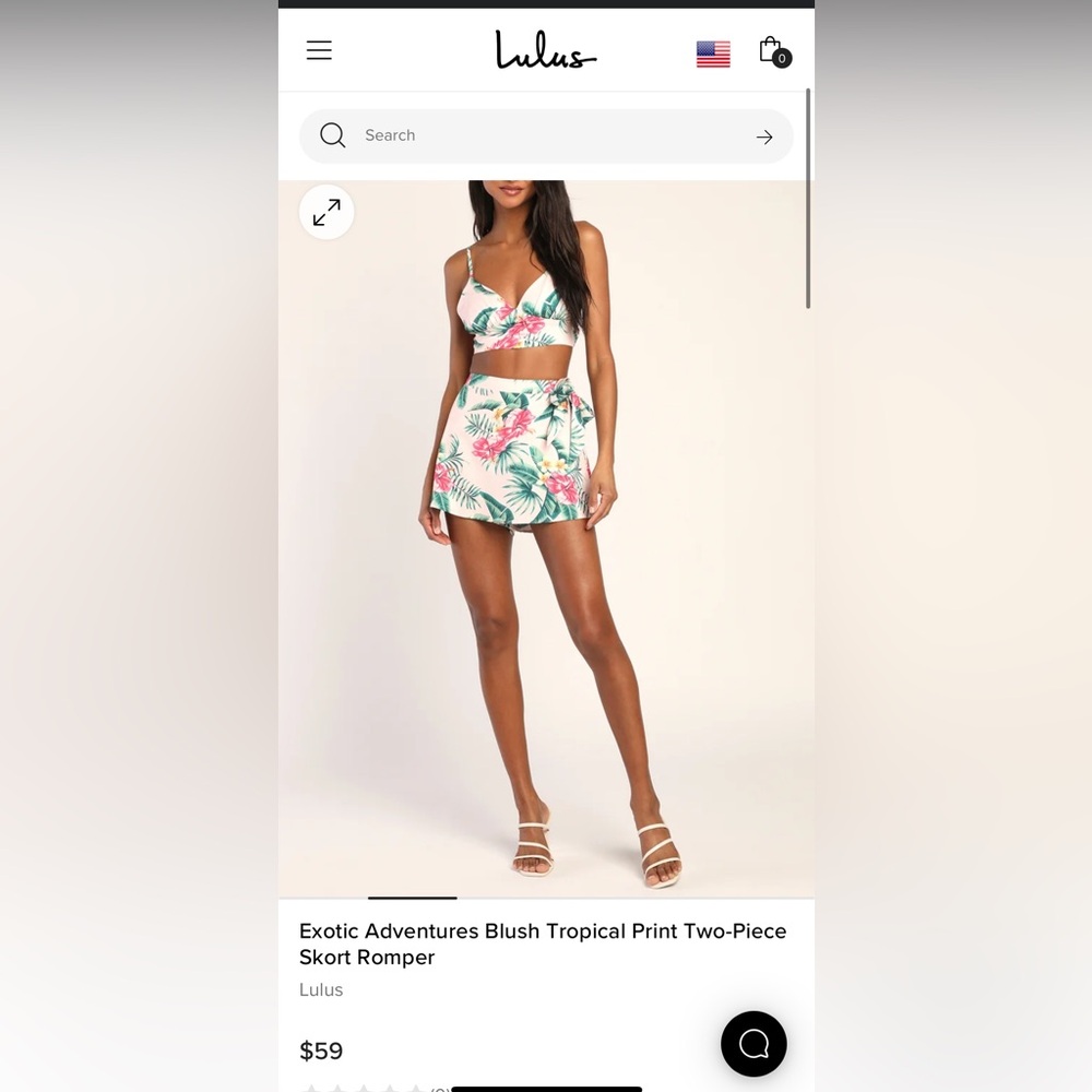 Two piece skort set Size XS
